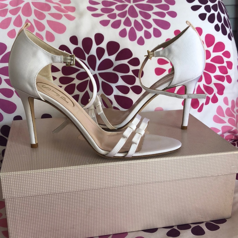 SJP Maggie White Heels